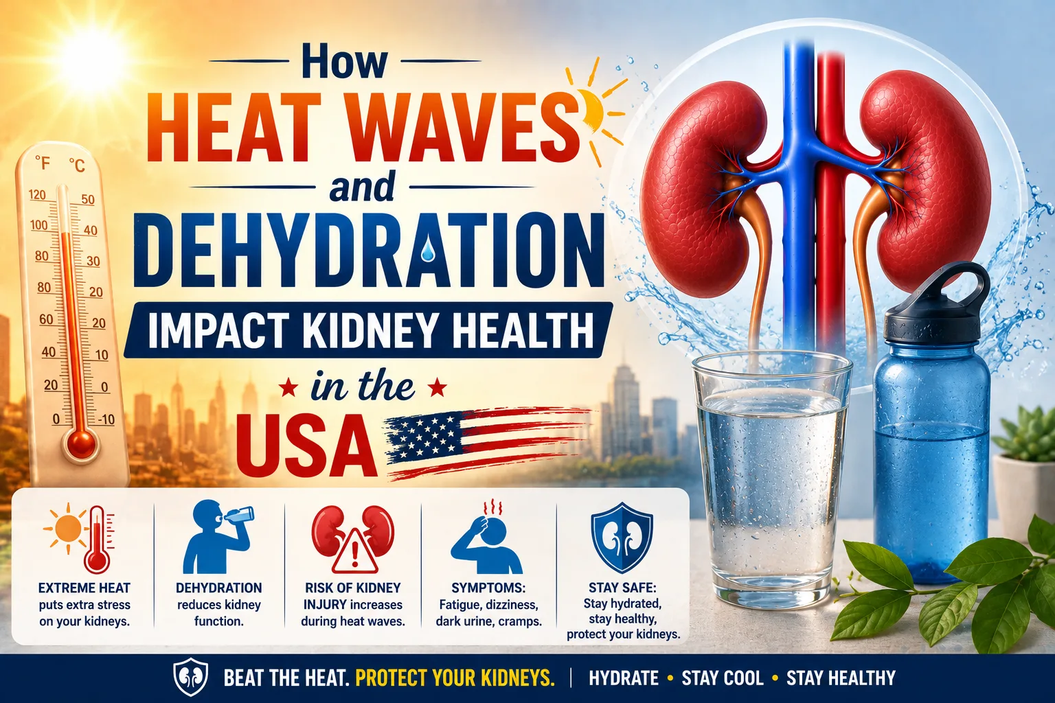How Heat Waves and Dehydration Impact Kidney Health in the USA